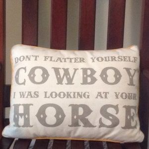 Amusing Cowboy Bedroom Decorative Pillow